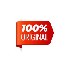 Red Vector left bookmark