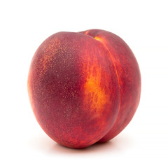 Peach isolated on white background
