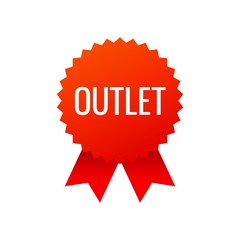 Red award medals symbol