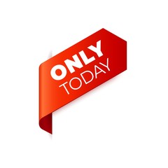 Red Vector left bookmark