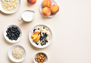 Oatmeal porridge in bowl