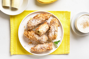 Deep fried bananas