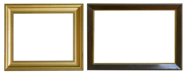 Antique gold antique picture frames