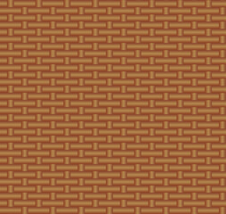 Vector Seamless Pattern, Straw Binding Background, Brown Color, Illustration Template.