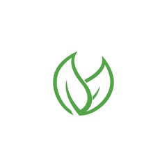 Eco Tree Leaf Logo Template design 
