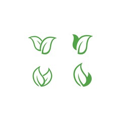 Eco Tree Leaf Logo Template design 