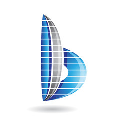 Abstract Symbol of Letter B