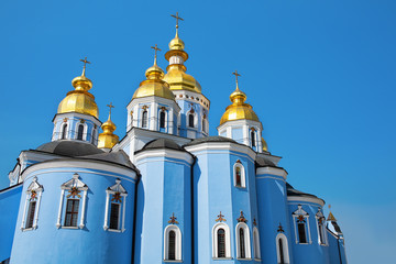 Fototapeta na wymiar St. Michaels Golden-Domed Monastery in Kiev, Ukraine