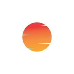 sun Logo Icon Vector illustration design 