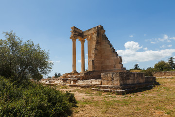 Fototapeta na wymiar The Sanctuary of Apollo Hylates, Cyprus. Ancient ruins.