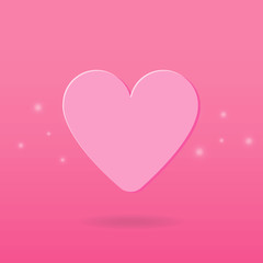 Heart icon vector. Love symbol. Valentine's Day sign.