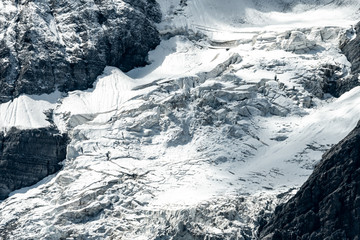 Glacier of the Ortler mountains in South Tyrol