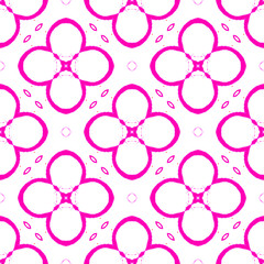 Pinkish circles seamless pattern. Hand drawn water