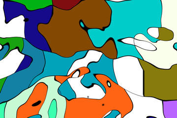 Ornament graphics- mathematic pattern
