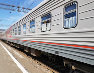 Train carriage at the station