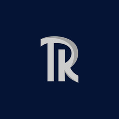 Letter TR Creative Monogram Icon Logo Design Template Element Vector Illustration