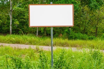 billboard blank for outdoor advertising poster or blank billboard for advertisement nature background