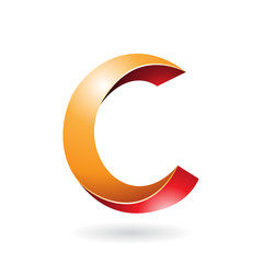 Abstract Symbol of Letter C