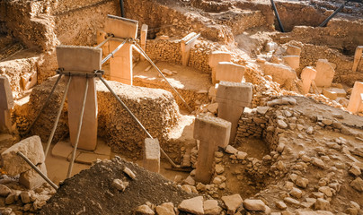 The beginning of time. Ancient site of Gobekli Tepe in Turkey. Gobekli Tepe is a UNESCO World...