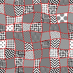 Seamless background. Geometric abstract diagonal vector pattern.