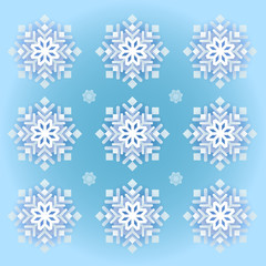 Fototapeta na wymiar snowflake vector pattern.