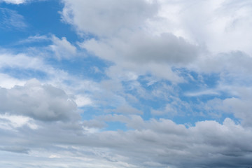 Blue sky background with clouds