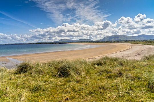 Lonely Mullaghmore Beach in County Sligo, Ireland