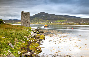 Grace O'Malley's Castle, Kildavnet Tower in County Mayo, Ireland