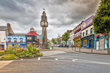 The Clock Tower in Westport, County Mayo, Ireland