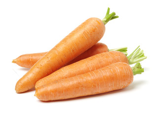Fresh carrot on a white background - obrazy, fototapety, plakaty