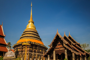 Fototapeta premium Thailand Temple in Chiangmai province of Thailand