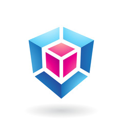 Cube Shaped Abstract Icon