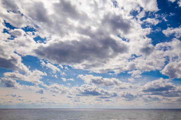 Baltic sea on the Polish coast