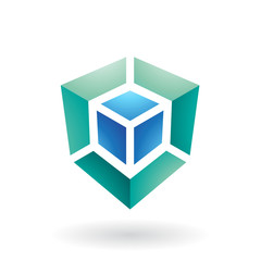 Cube Shaped Abstract Icon