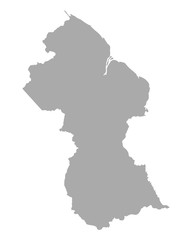 Karte von Guyana