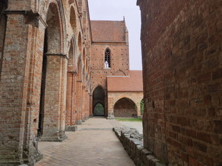 The monastery chorin inside or outside.