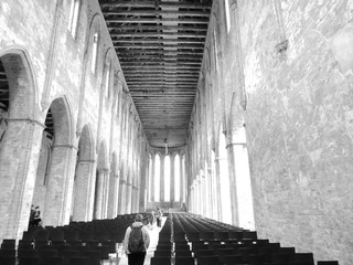 The monastery chorin inside or outside.