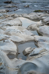 background white stones and water