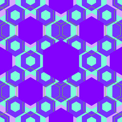seamless violet geometric pattern in cubic style 	