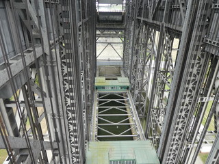 The boat lift in Niederfinow near Berlin.