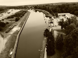 A river in Niederfinow.