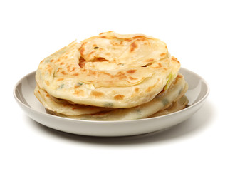 Chinese pancakes on White Background