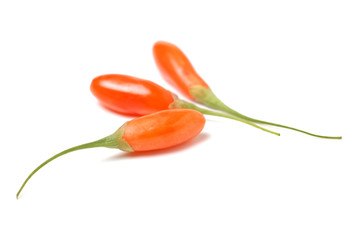 Goji berry isolated on white background