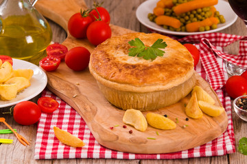Steak pie. 