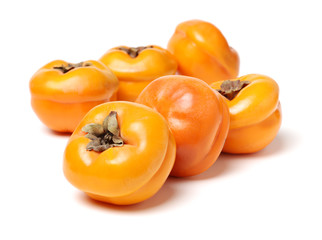 persimmon on white background 