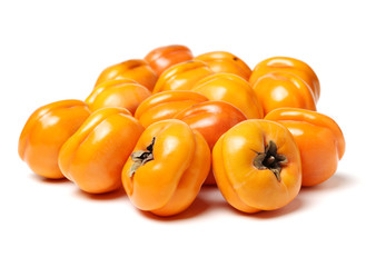 persimmon on white background 