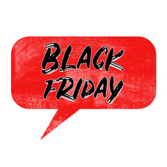 Black friday banner. Painted with dry dirty brushes