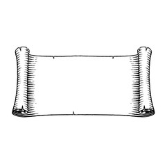 Ink Sketch of an Old Banner