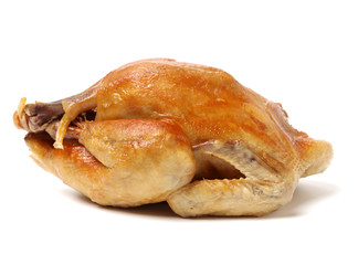 Roast Chicken on white background