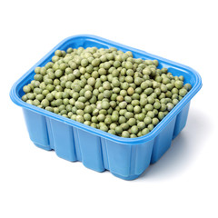 soya beans on white background 